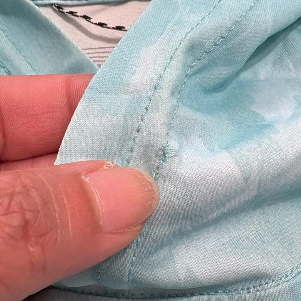 Patagonia Capilene Cool Daily Graphic Lightweight Hoodie Womens Aqua Blue Sz M - Picture 11 of 13